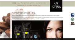 Desktop Screenshot of impings-kaffee.de