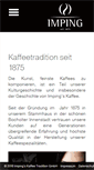 Mobile Screenshot of impings-kaffee.de